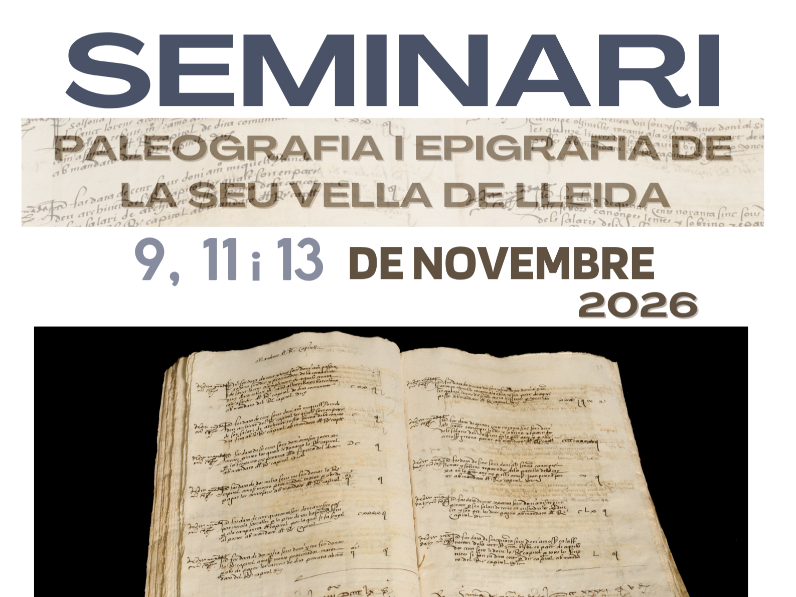 Seminari Paleografia i Epigrafia de la Seu Vella de Lleida